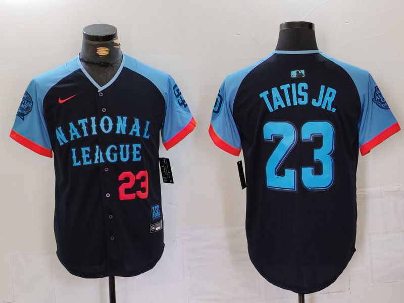 Men San Diego Padres #23 Tatis jr Blue All star 2024 Nike MLB Jersey style 4